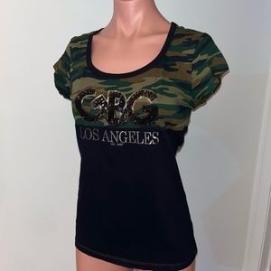 Camouflaged t-shirt GBG Los Angeles